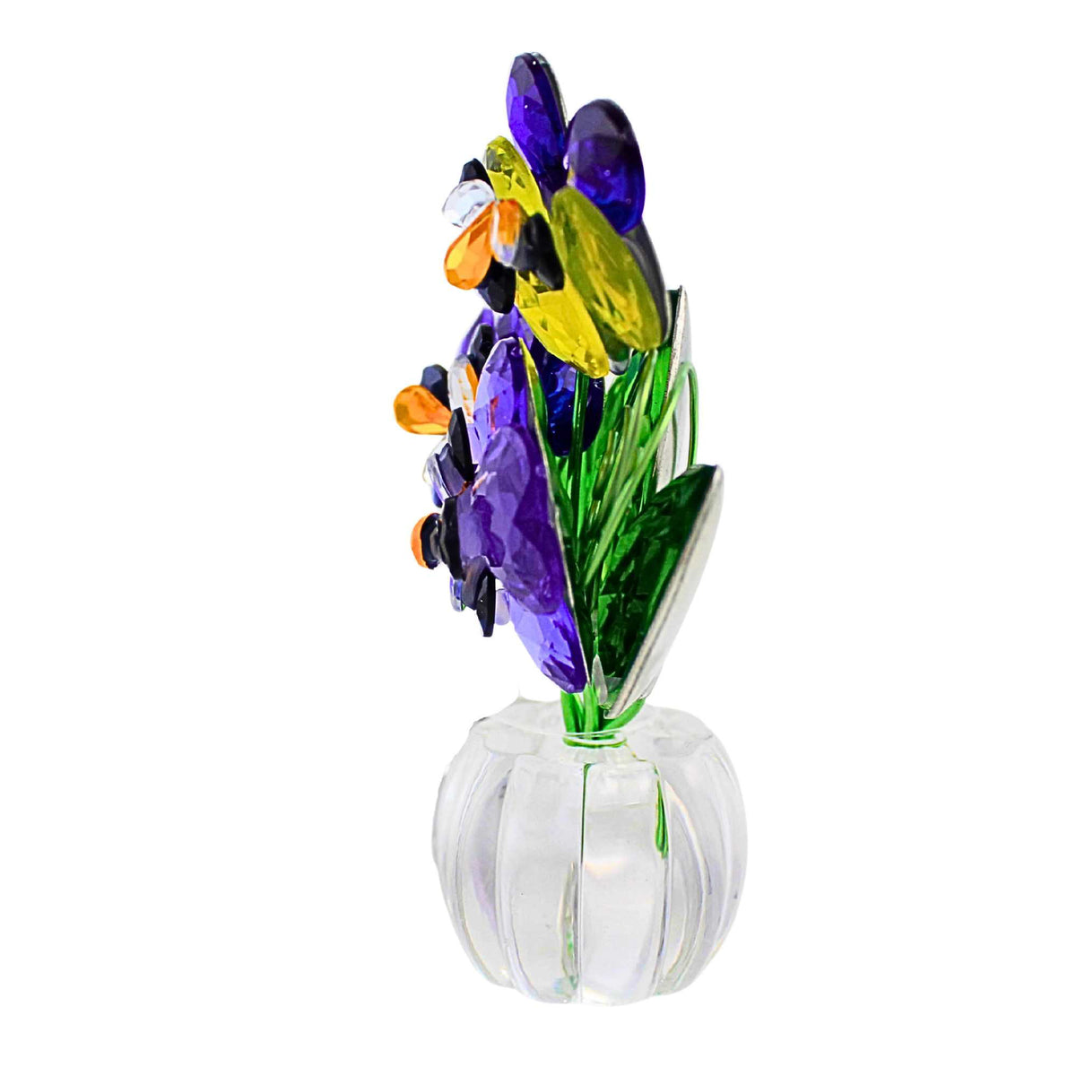 Crystal Expressions Pansy Posy Pot - - SBKGifts.com
