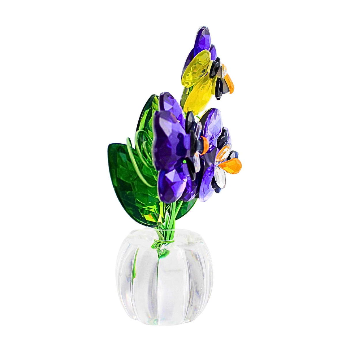 Crystal Expressions Pansy Posy Pot - - SBKGifts.com