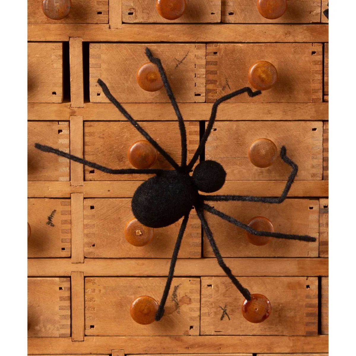 Bethany Lowe Black Flocked Creepy Crawler - - SBKGifts.com
