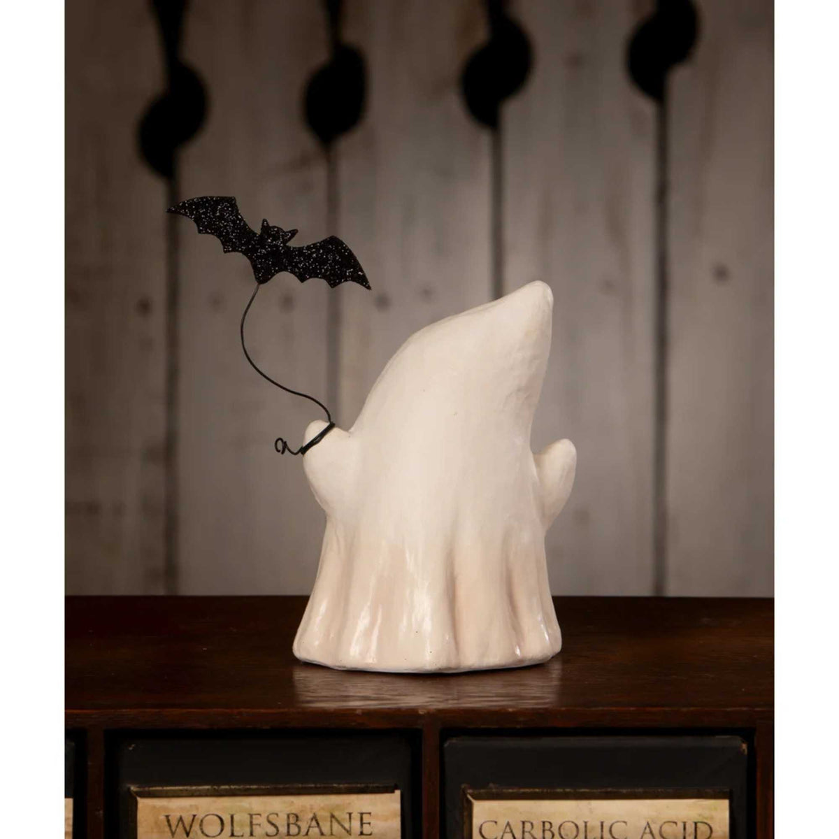 Bethany Lowe Luminary Boo With Bat - - SBKGifts.com