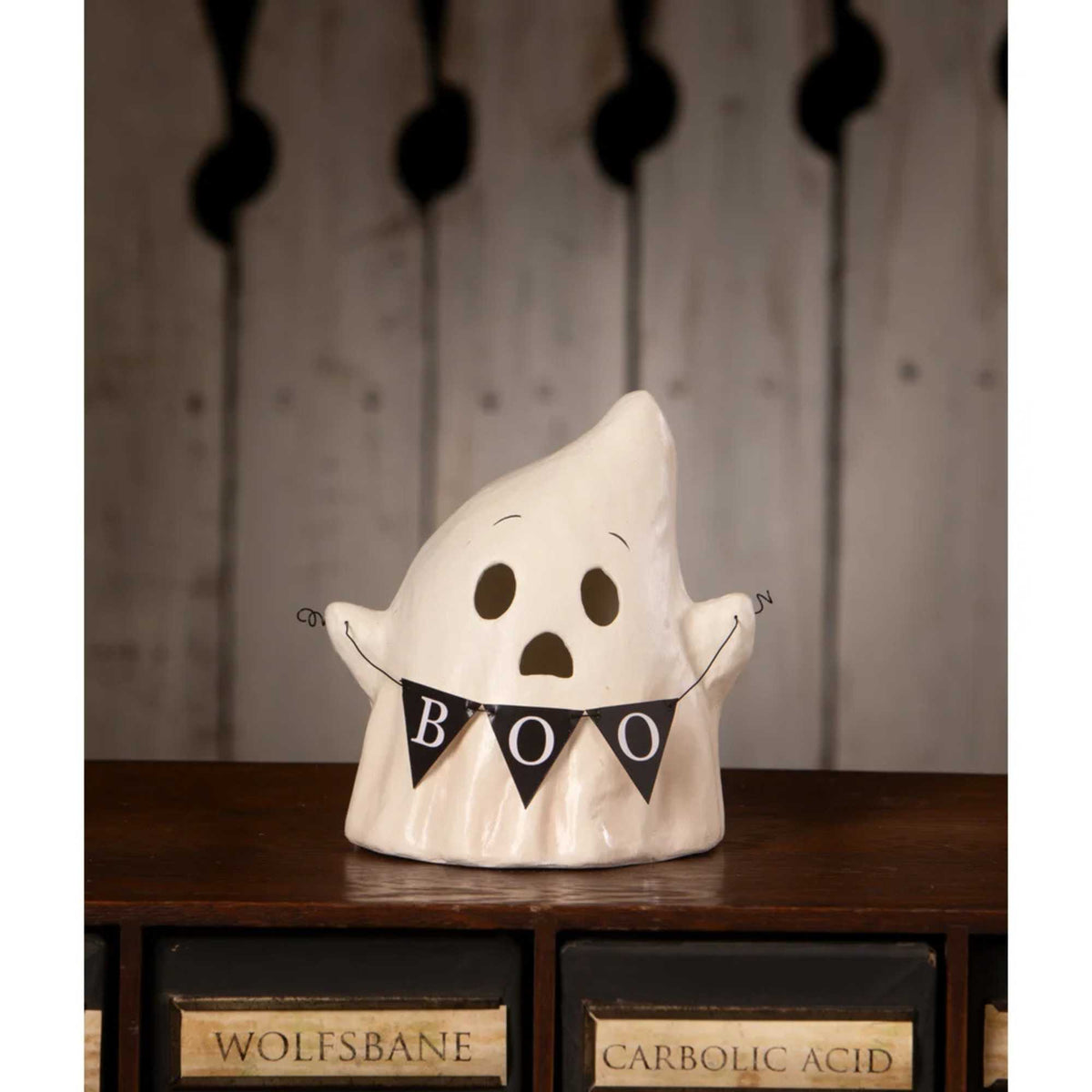Bethany Lowe Luminary Boo With Banner - - SBKGifts.com