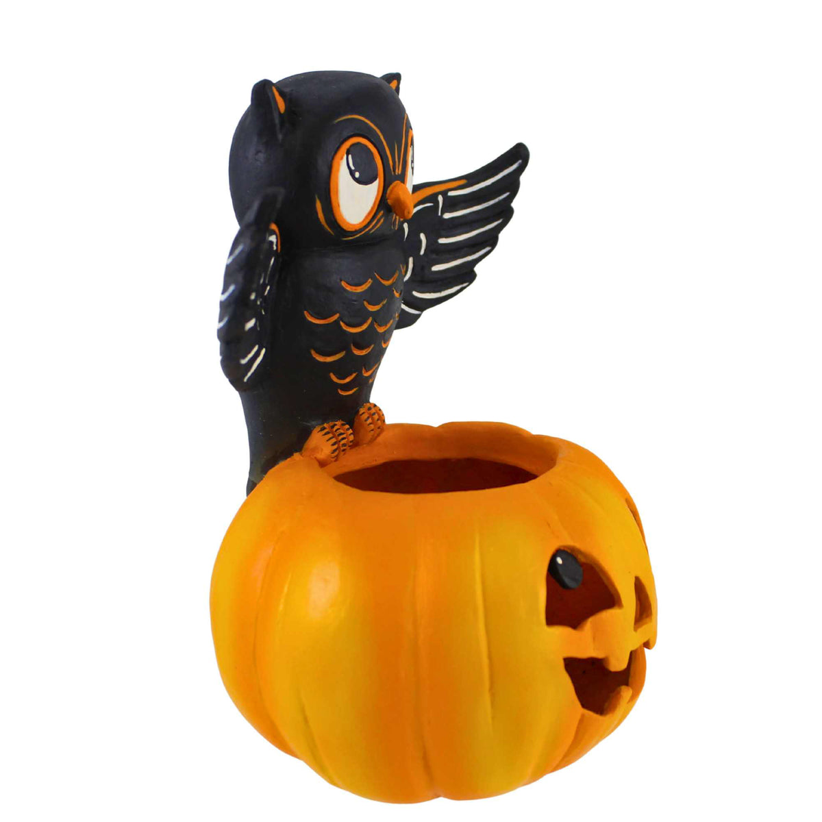 Bethany Lowe Owl On Jack O'lantern - - SBKGifts.com