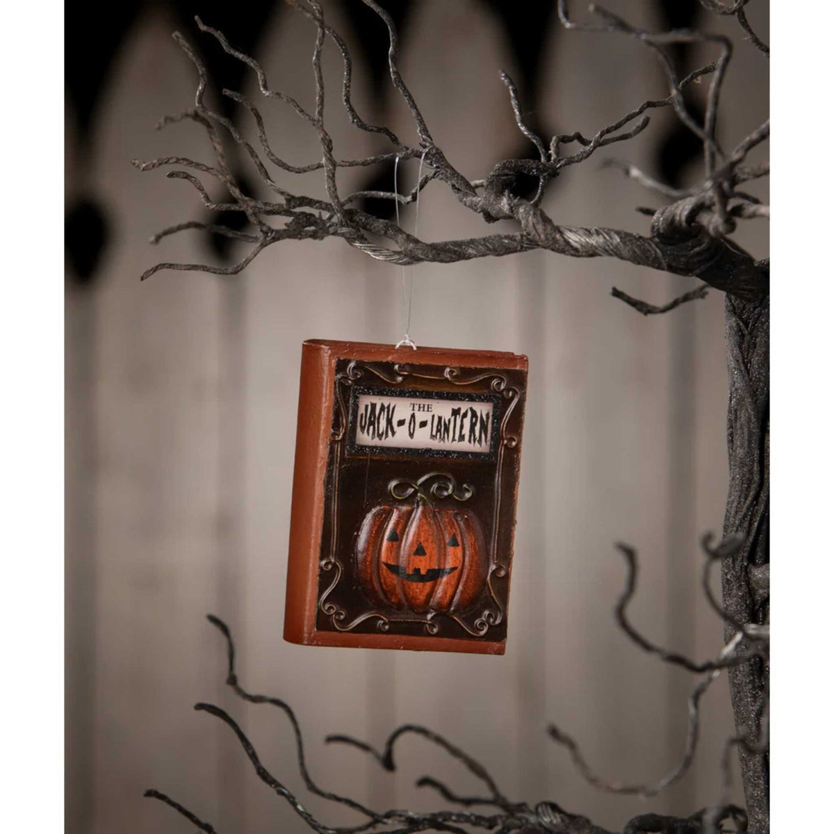 Bethany Lowe Jack-O-Lantern Book Ornament - - SBKGifts.com