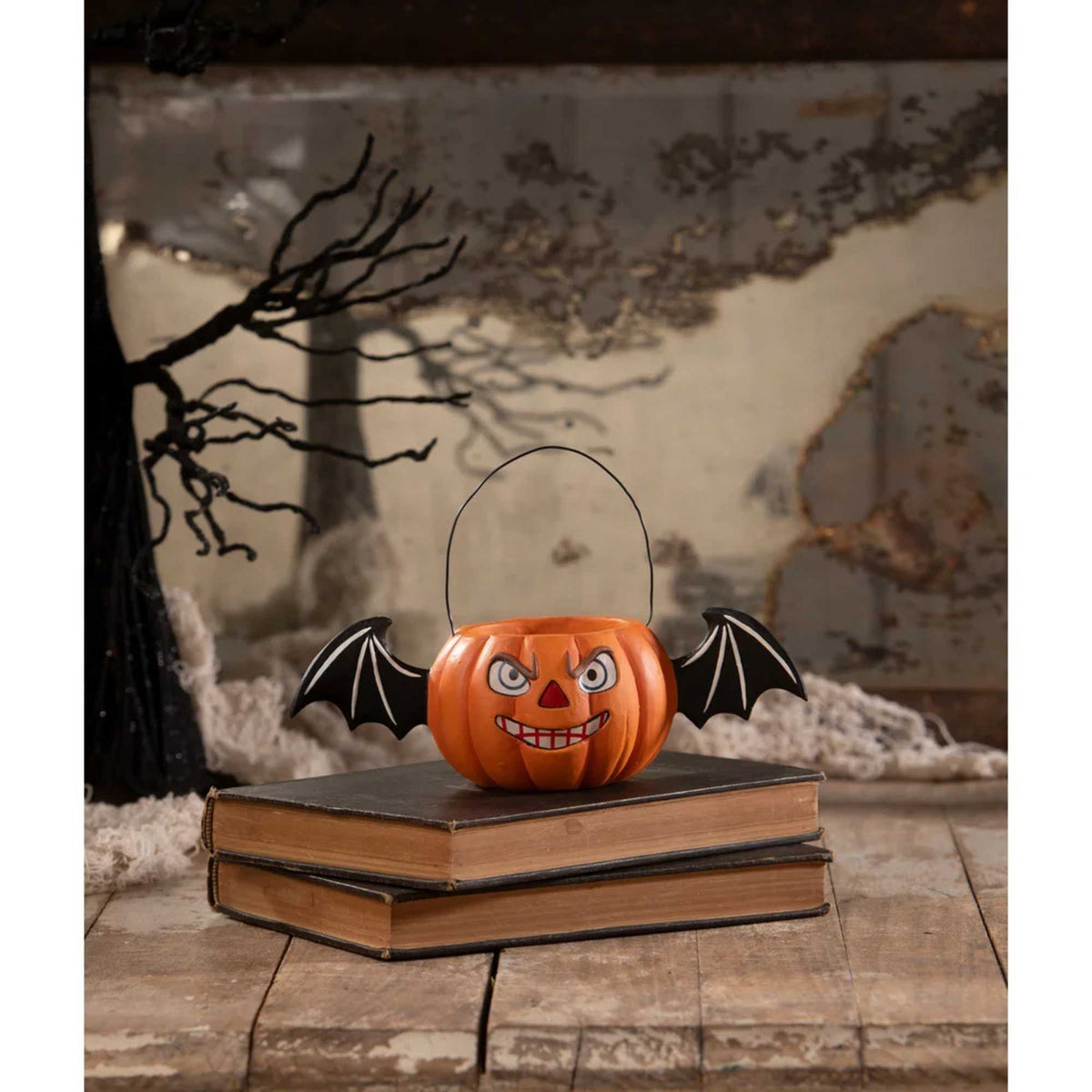 Bethany Lowe Scary Batty Jack Bucket - - SBKGifts.com