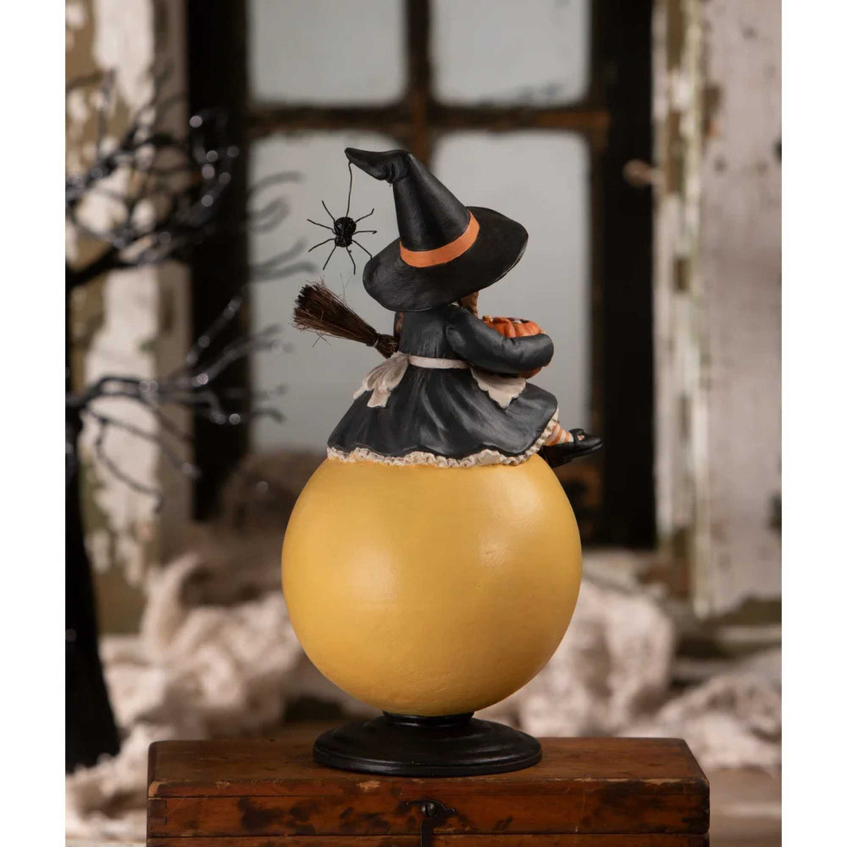 Bethany Lowe Hattie Witch On Moon - - SBKGifts.com