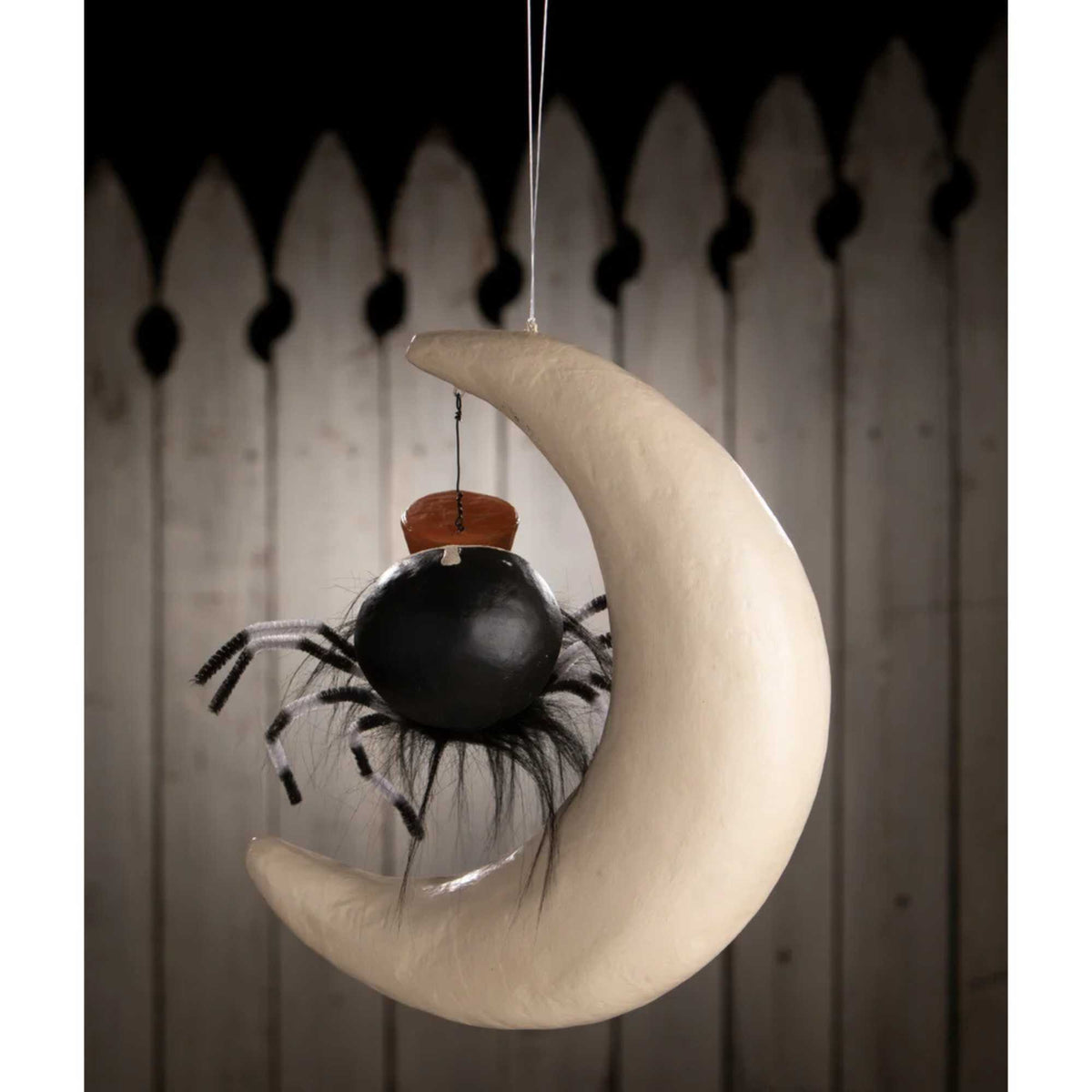 Bethany Lowe Hanging Around Spider On Moon - - SBKGifts.com