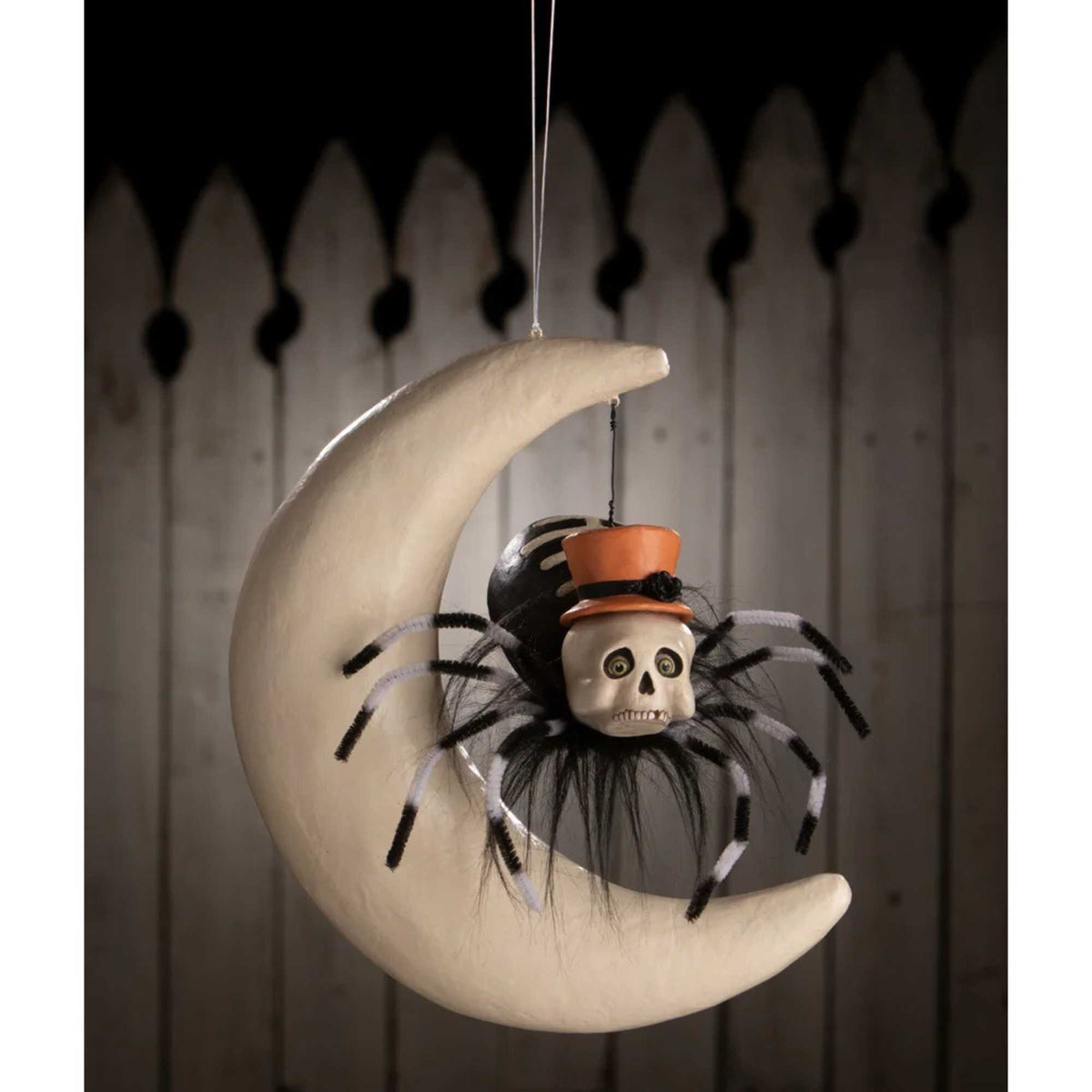 Bethany Lowe Hanging Around Spider On Moon - - SBKGifts.com