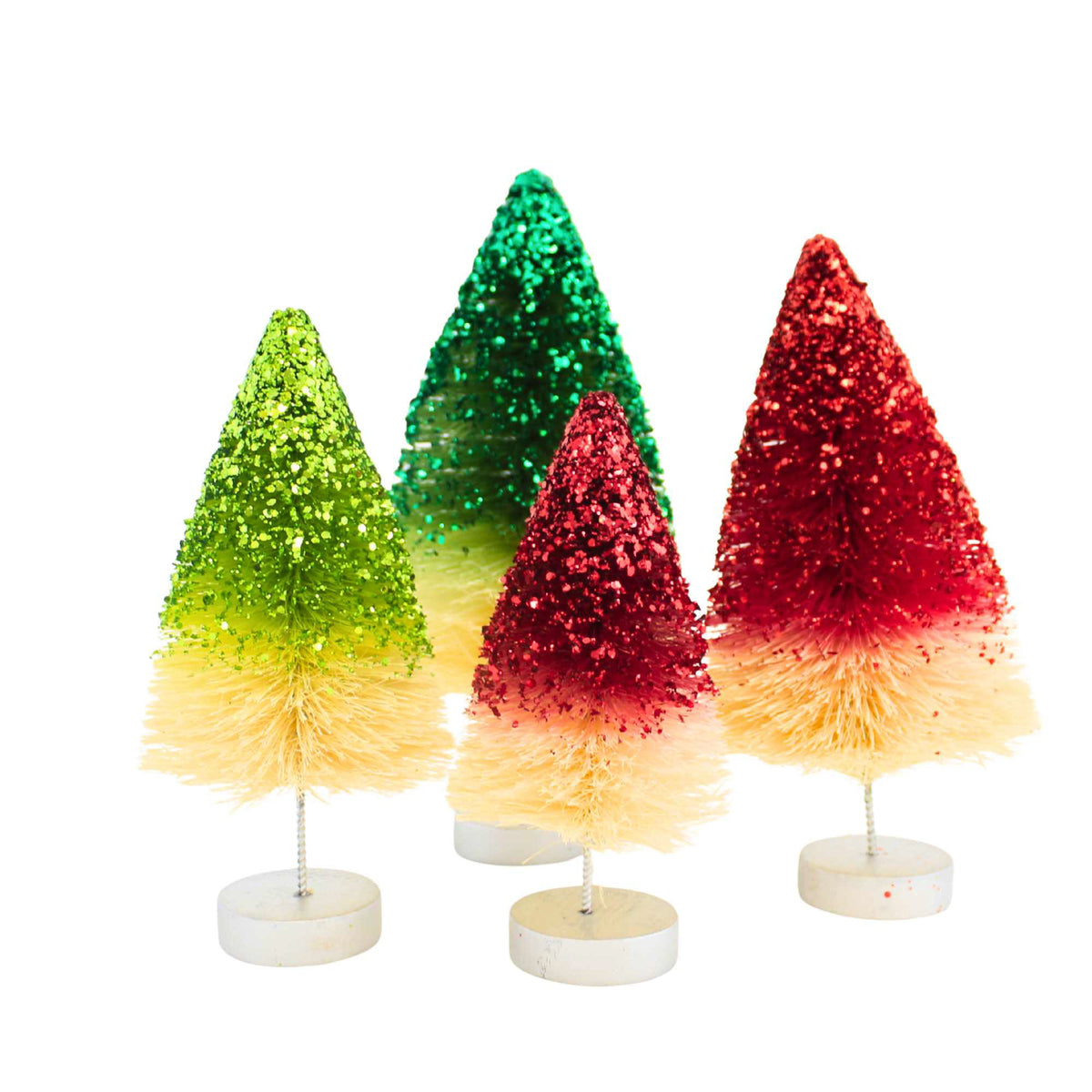 Bethany Lowe Retro Holiday Sparkle Trees S4 - - SBKGifts.com