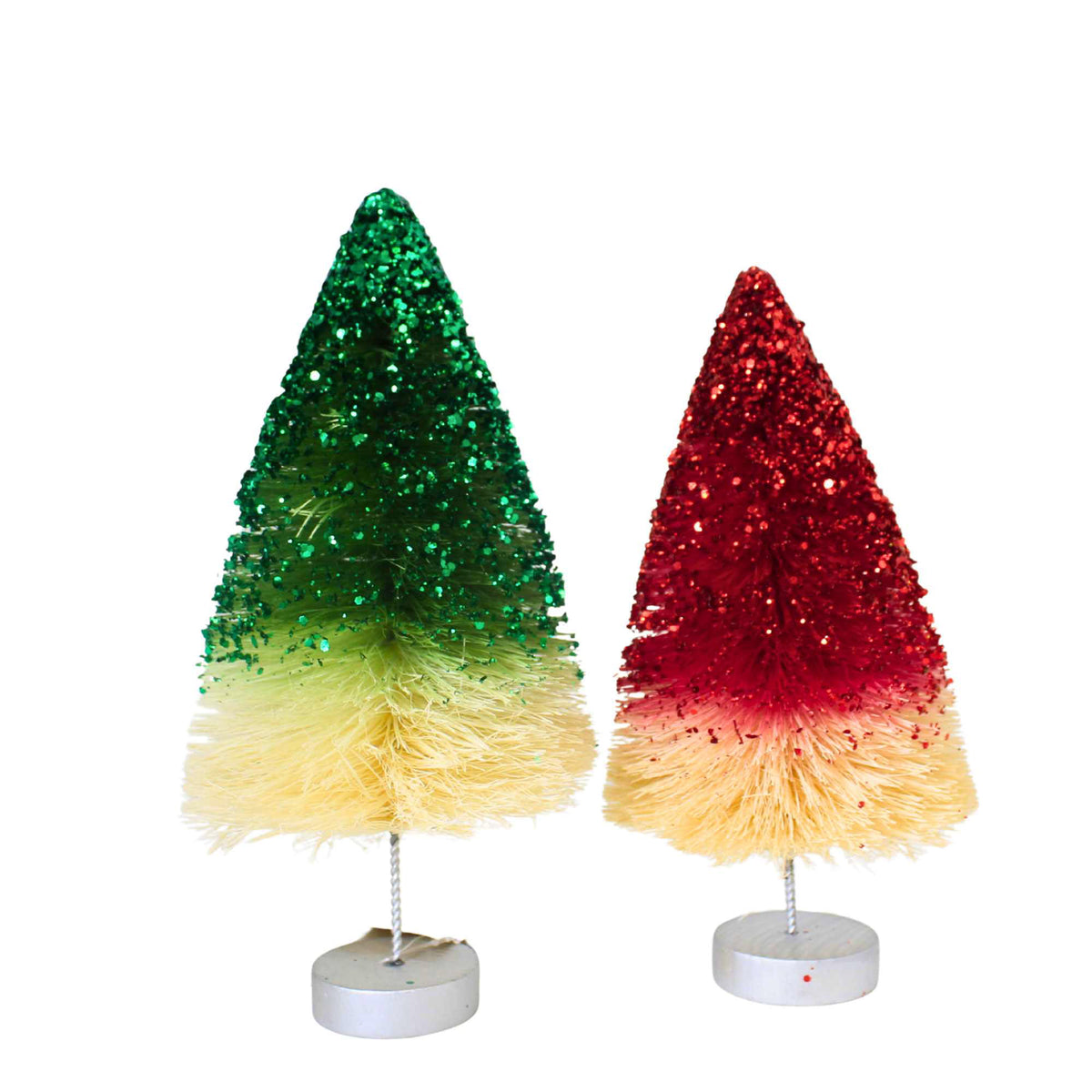 Bethany Lowe Retro Holiday Sparkle Trees S4 - - SBKGifts.com
