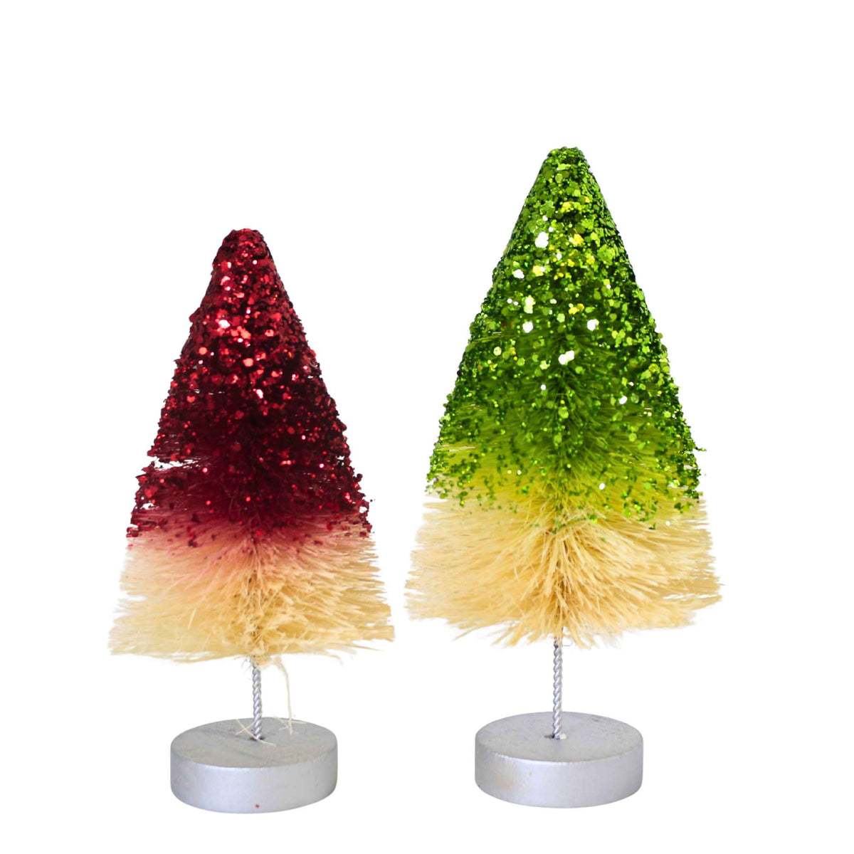Bethany Lowe Retro Holiday Sparkle Trees S4 - - SBKGifts.com