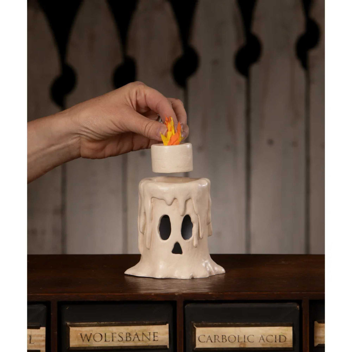 Bethany Lowe Small Flam'in Candle Luminary - - SBKGifts.com