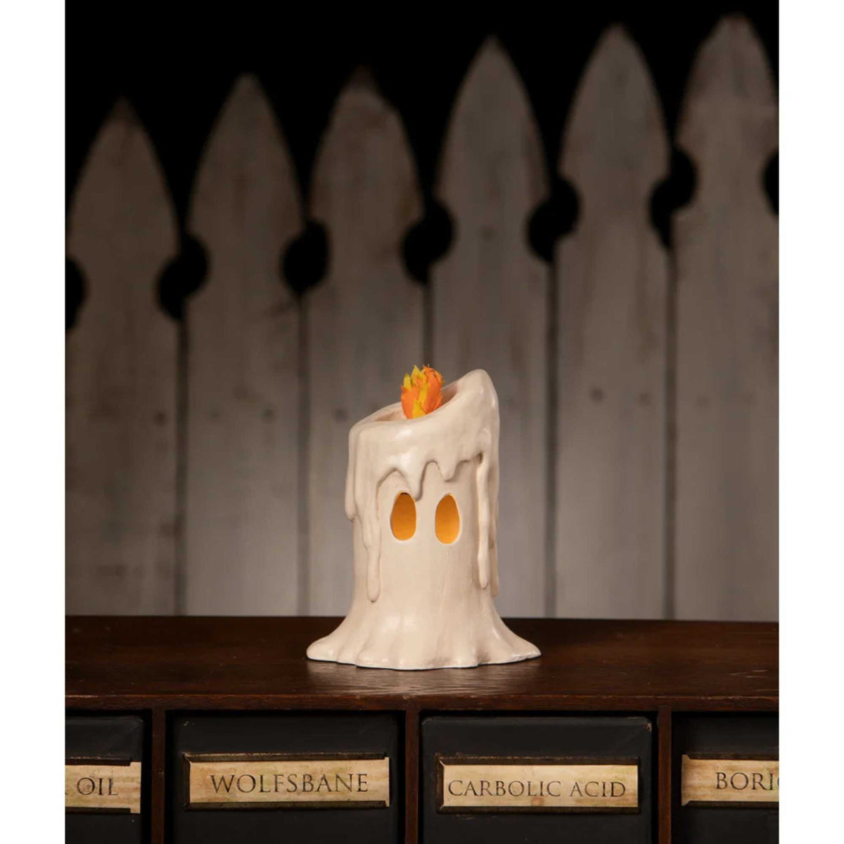 Bethany Lowe Medium Flamin' Candle Luminary - - SBKGifts.com