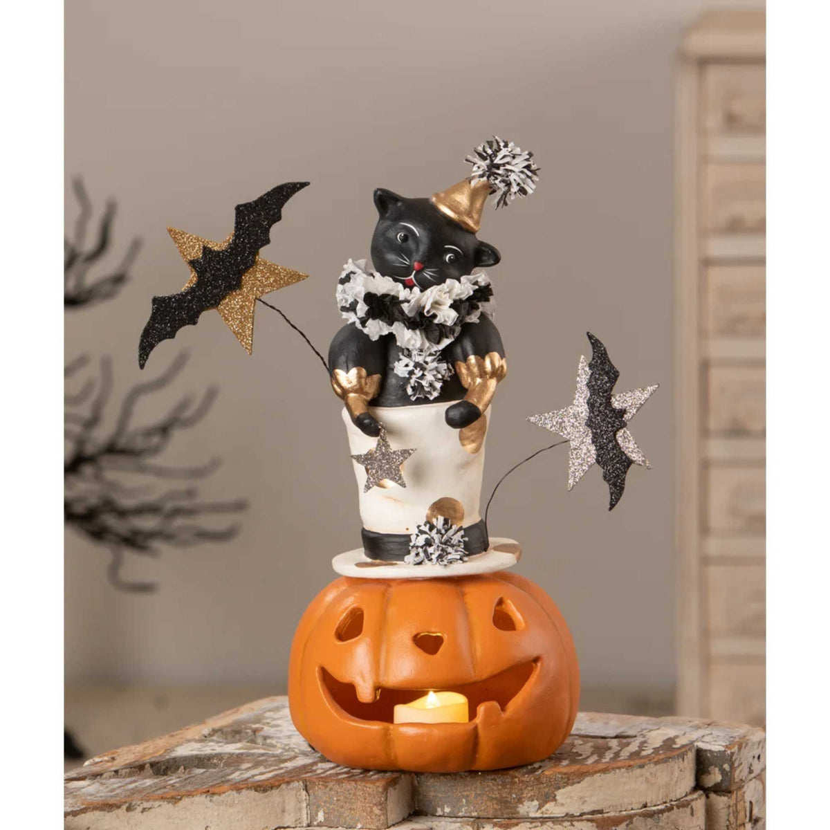 Bethany Lowe Top Hat Jack With Cat - - SBKGifts.com
