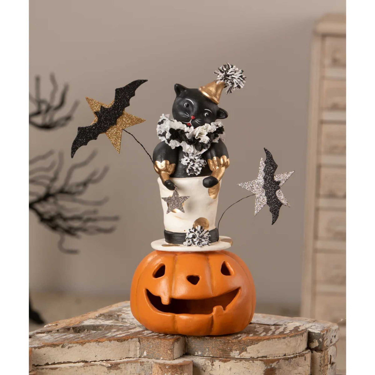 Bethany Lowe Top Hat Jack With Cat - - SBKGifts.com