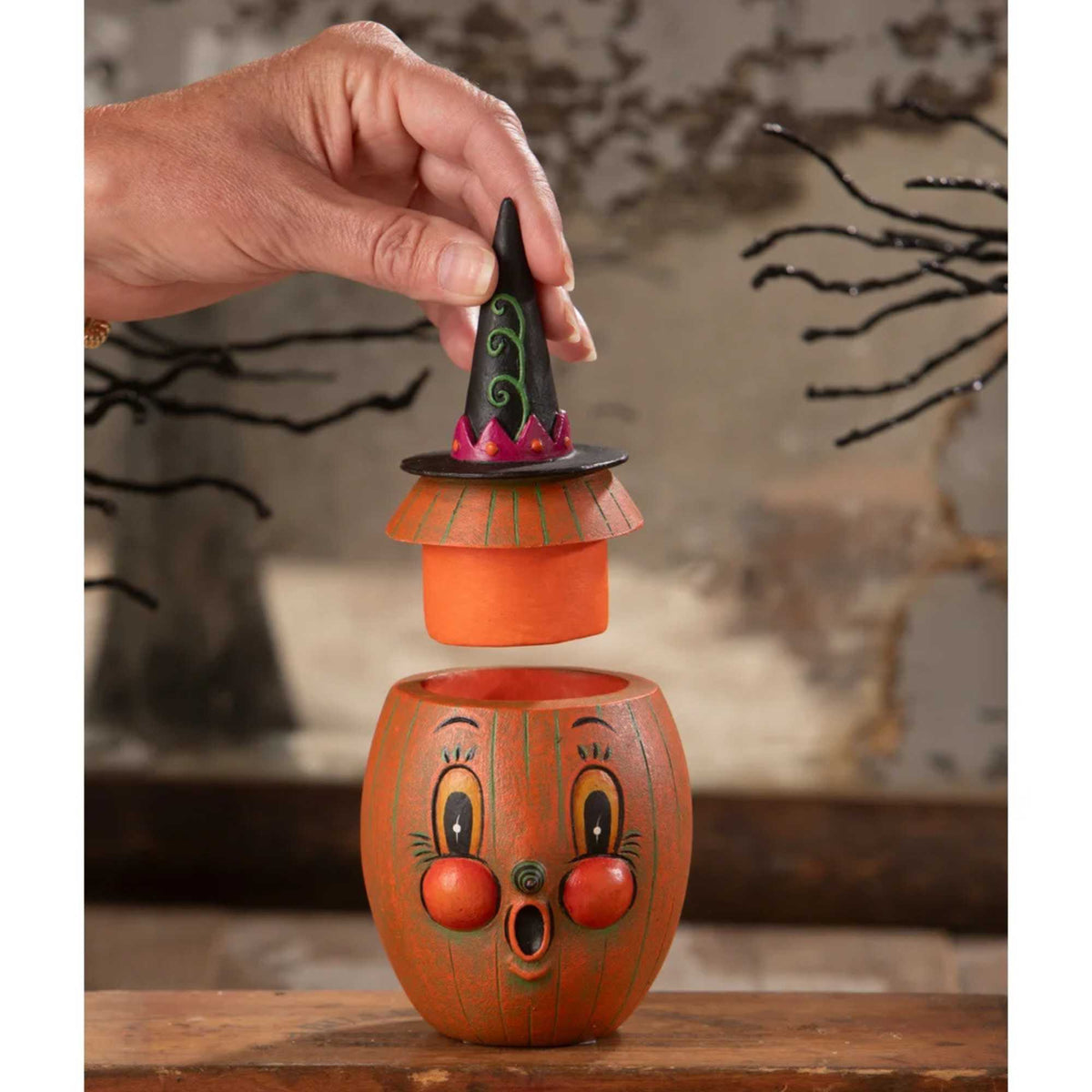 Bethany Lowe Gourdy Orange-O-Ween - - SBKGifts.com