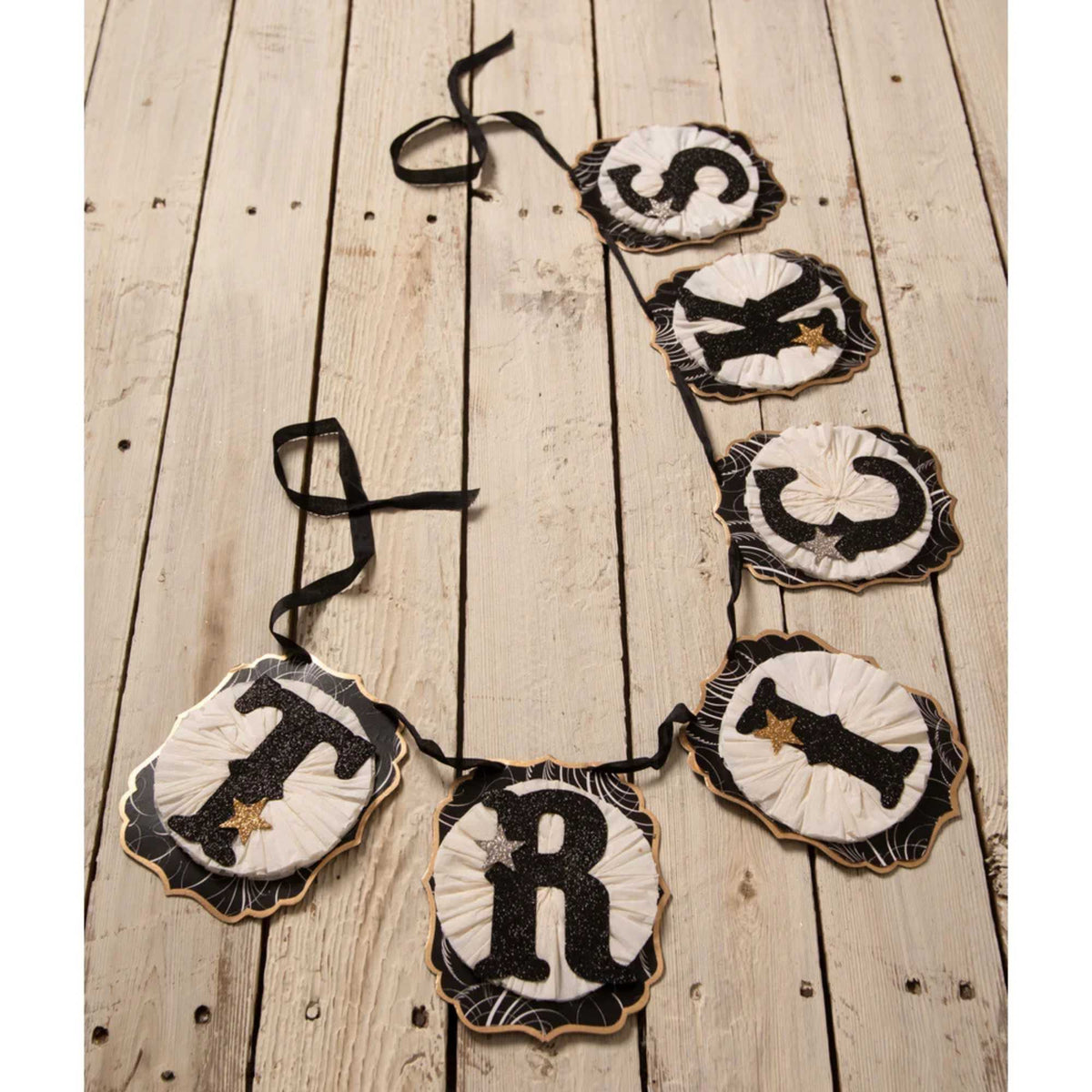 Bethany Lowe Tricks & Stars Garland - - SBKGifts.com