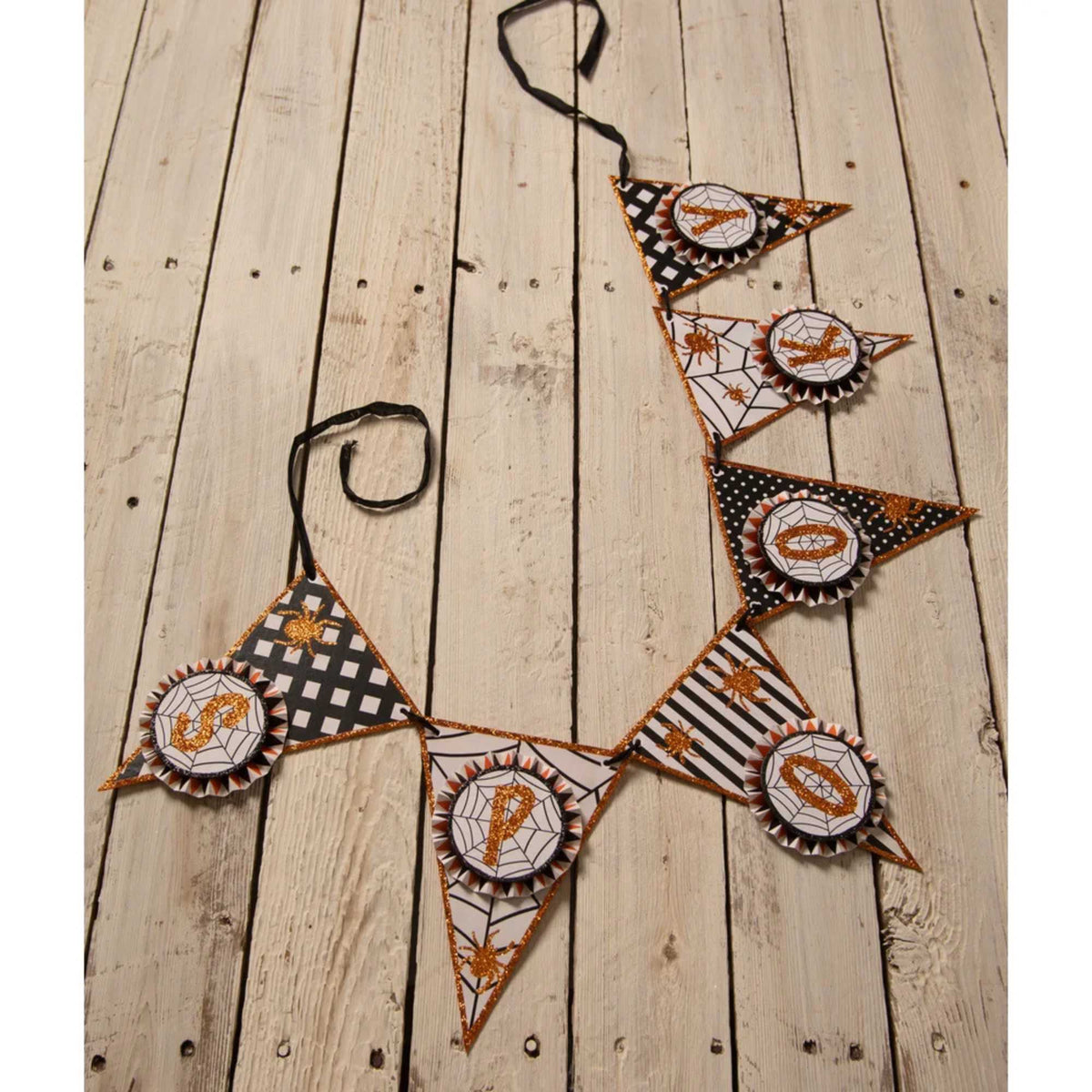 Bethany Lowe Spooky Spider Garland - - SBKGifts.com