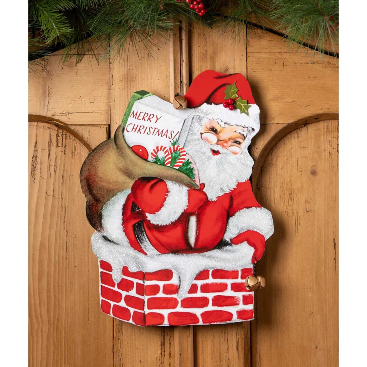 Bethany Lowe Merry Christmas Santa Sign - - SBKGifts.com