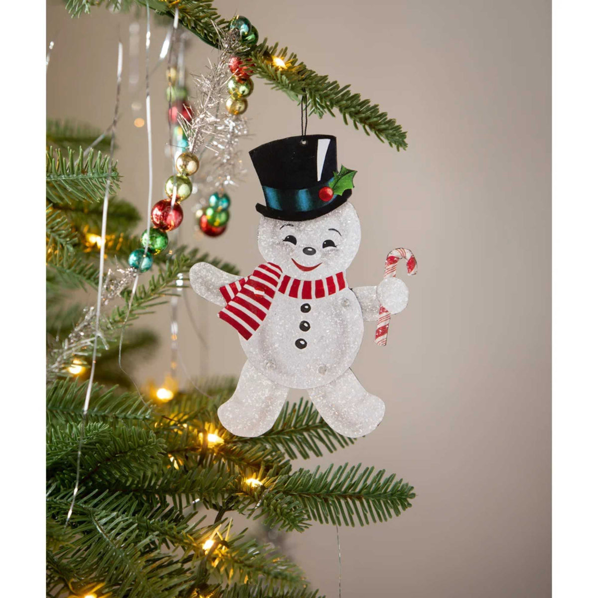 Bethany Lowe Retro Rockin' Snowman Ornament - - SBKGifts.com