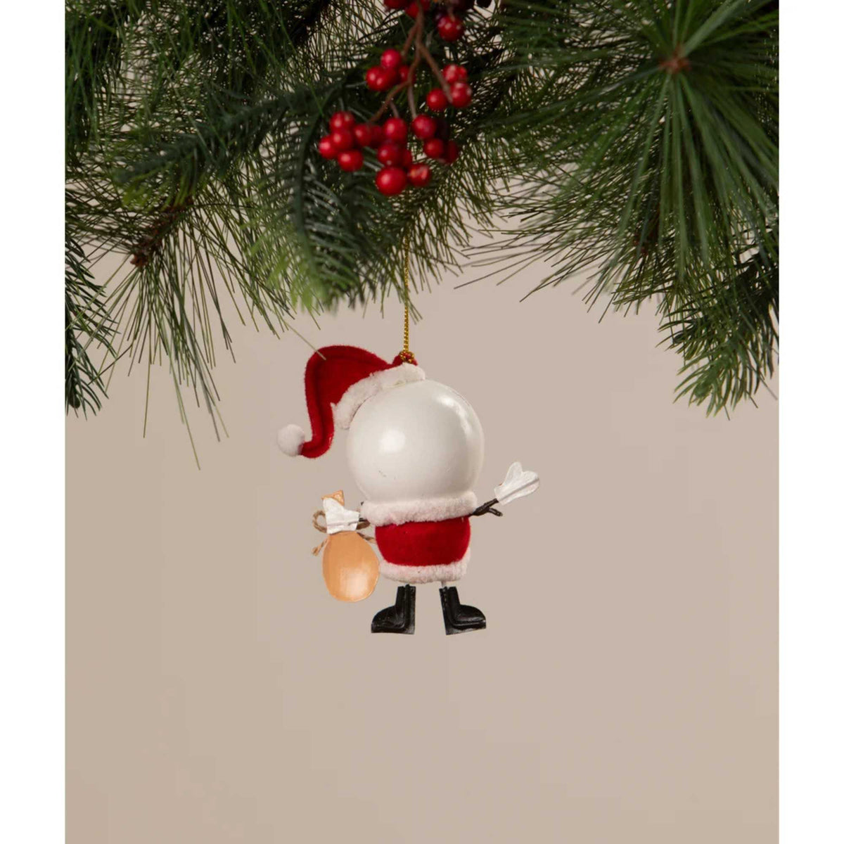 Bethany Lowe Snowman Santa Ornament - - SBKGifts.com