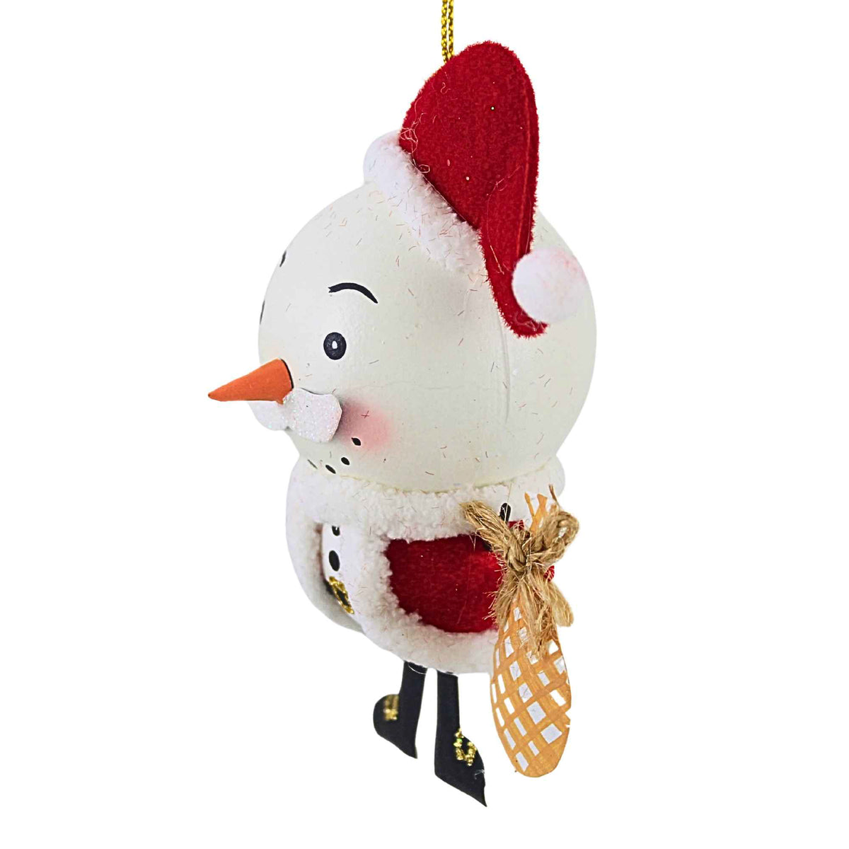 Bethany Lowe Snowman Santa Ornament - - SBKGifts.com