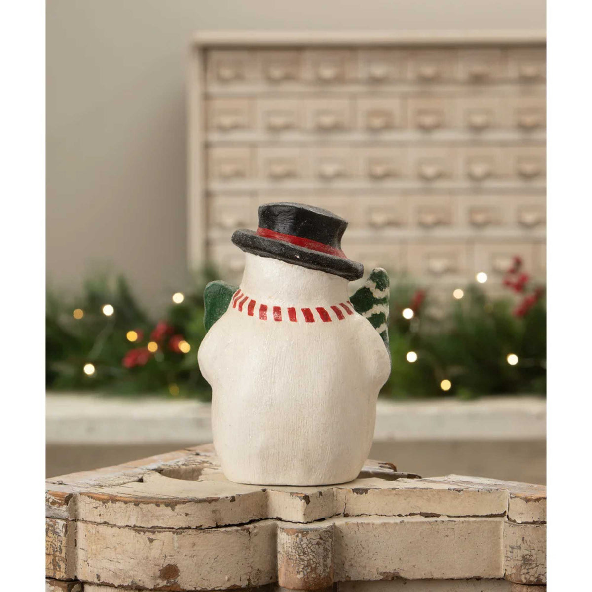 Bethany Lowe Snowman With Christmas Tree - - SBKGifts.com