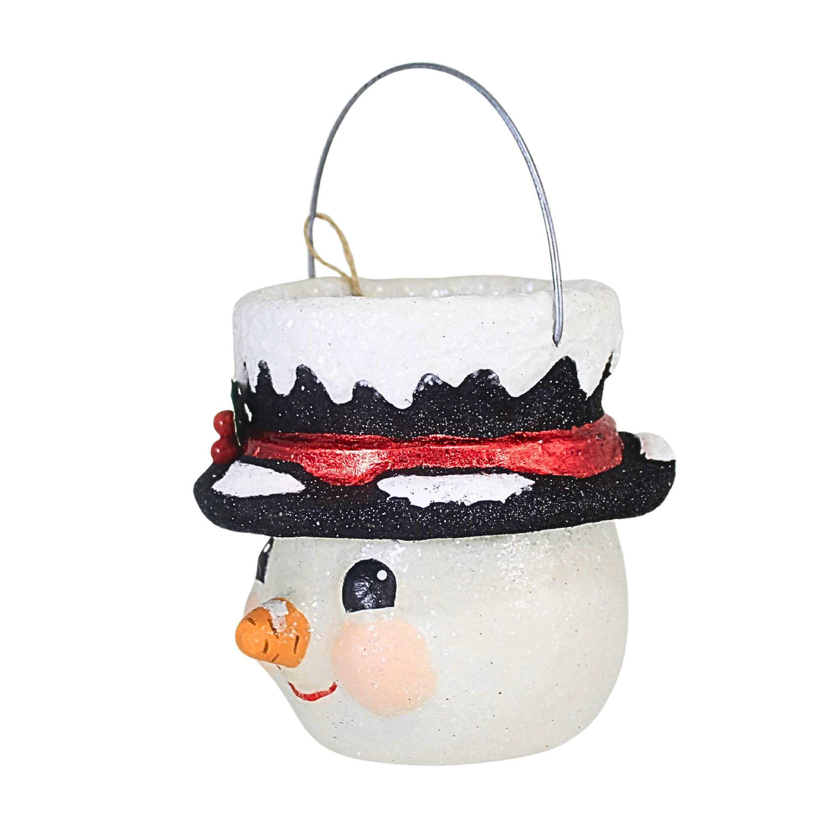 Bethany Lowe Holly Hat Snowman Small - - SBKGifts.com