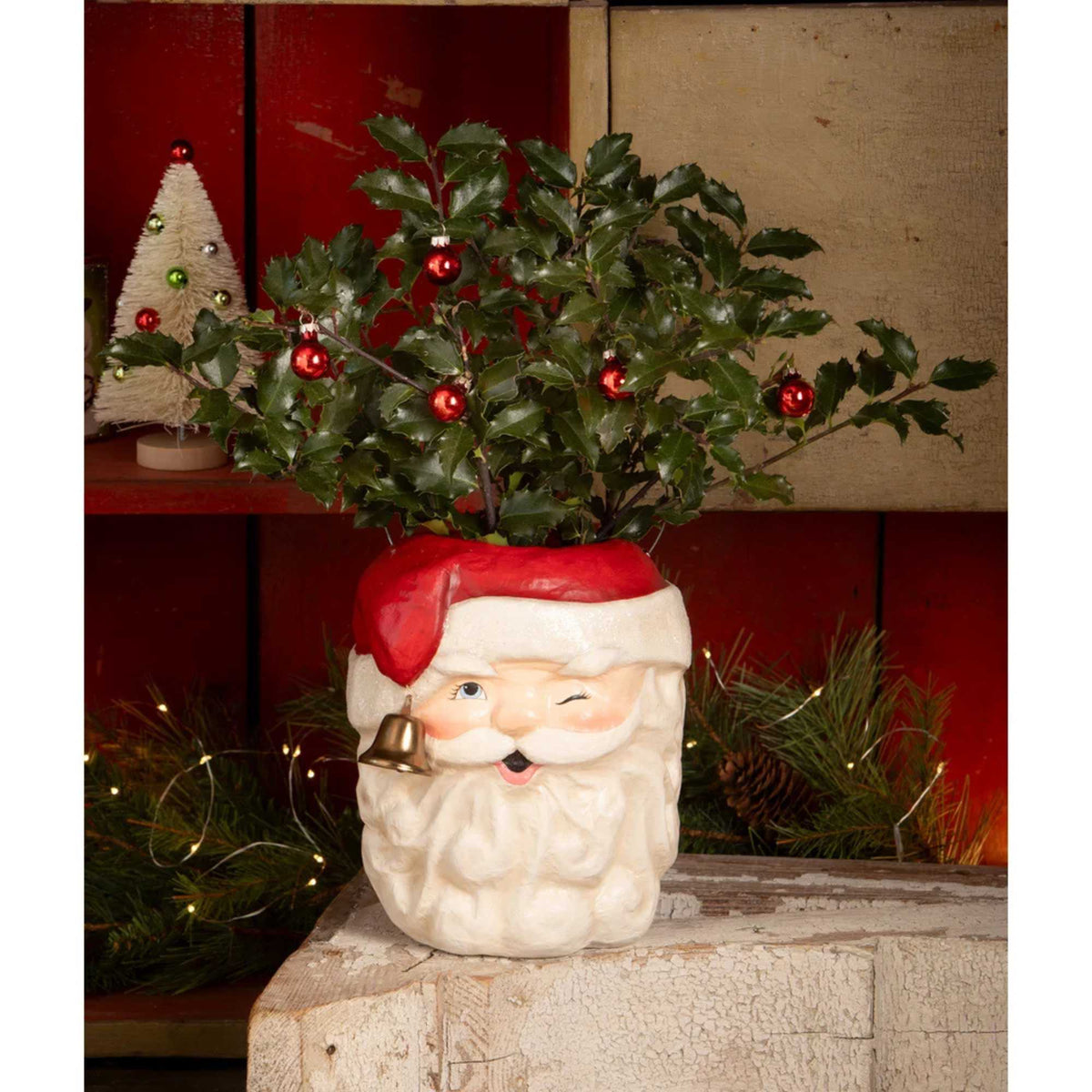 Bethany Lowe Tall Santa Bucket - - SBKGifts.com