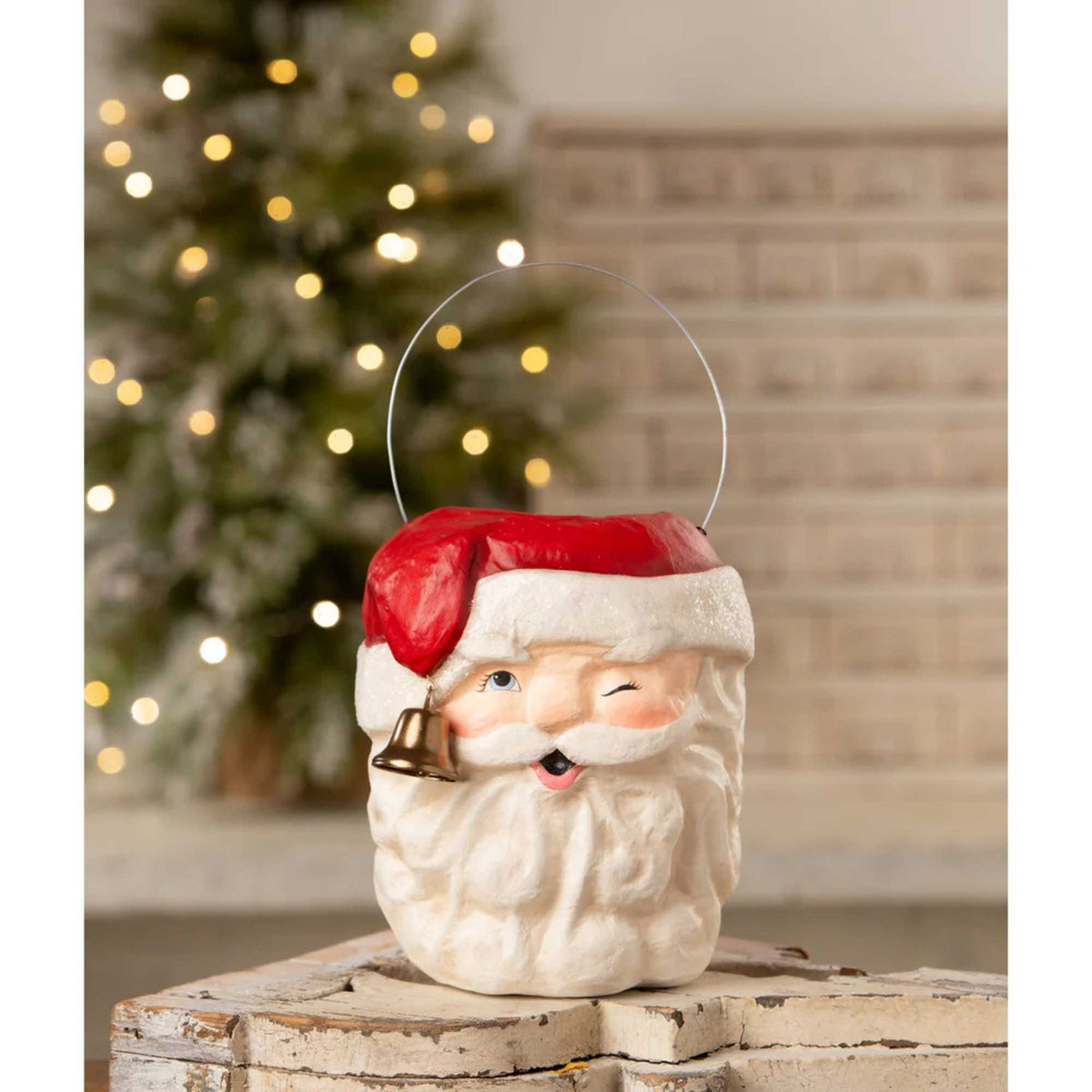 Bethany Lowe Tall Santa Bucket - - SBKGifts.com