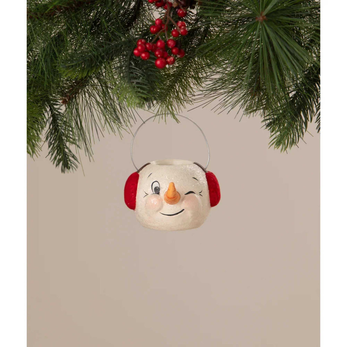 Bethany Lowe Winking Snowman Bucket - - SBKGifts.com