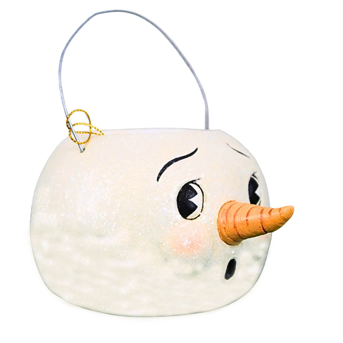 Bethany Lowe Worried Snowman Bucket - - SBKGifts.com