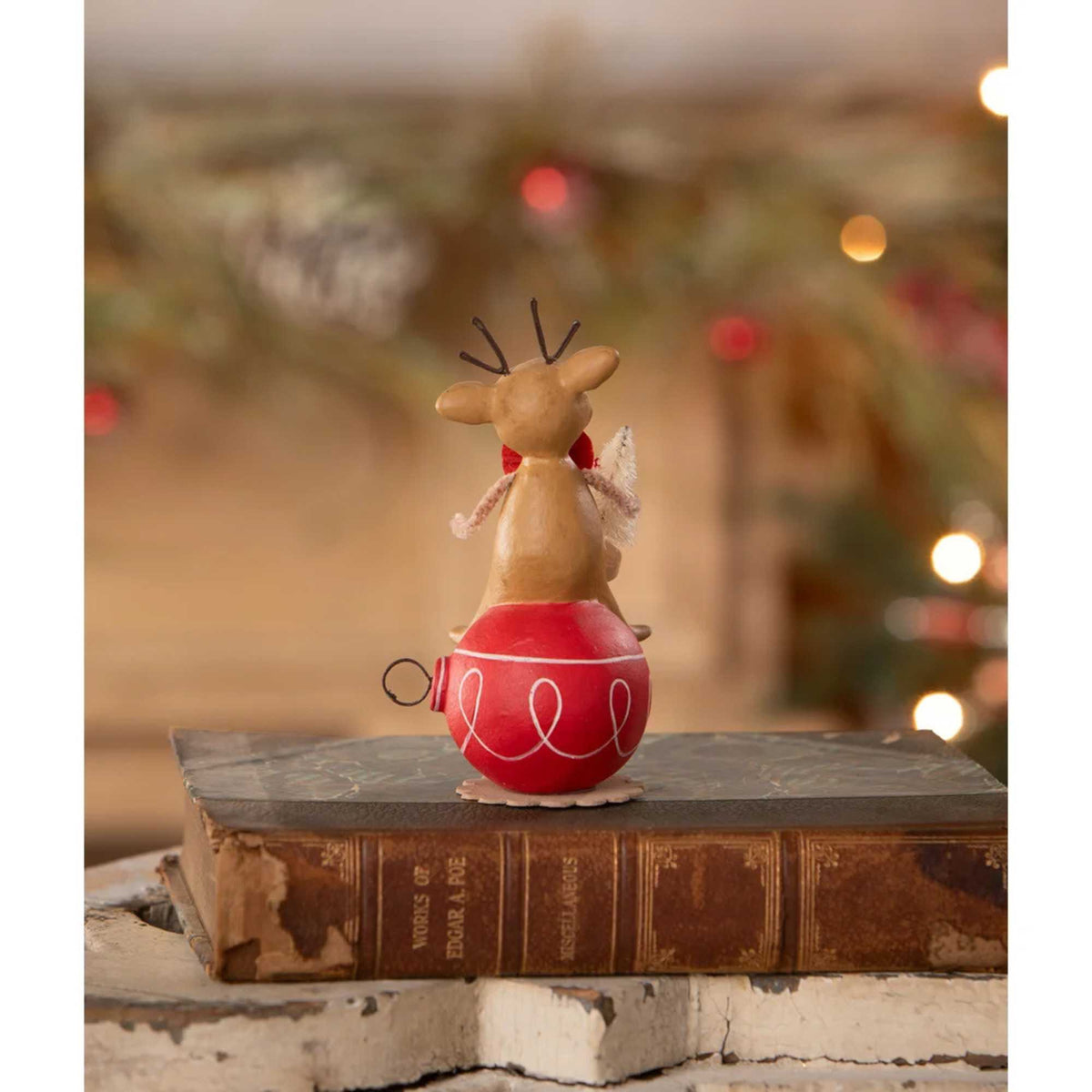 Bethany Lowe Reindeer On Ornament - - SBKGifts.com