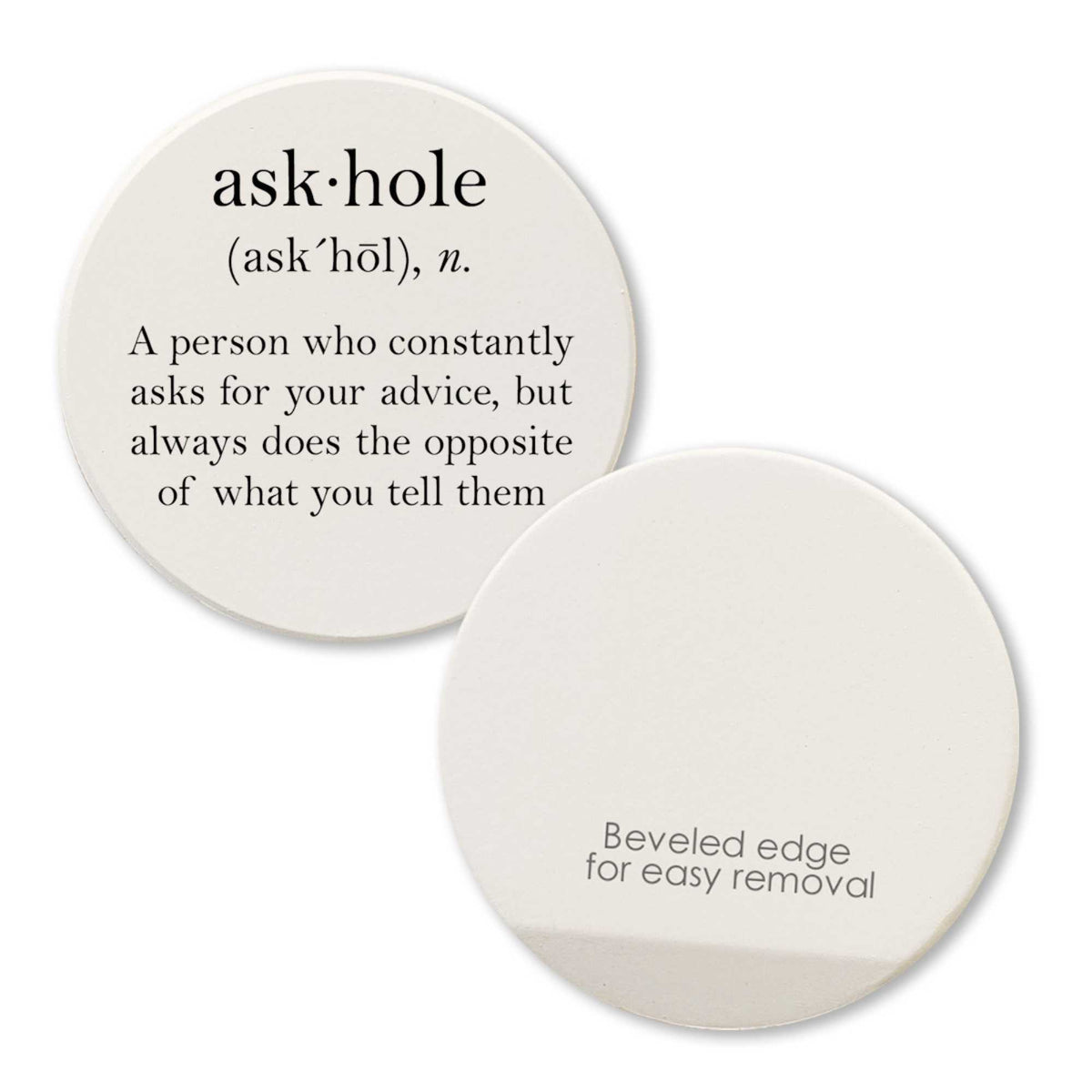 Tipsy Coasters Askhole Definition - - SBKGifts.com
