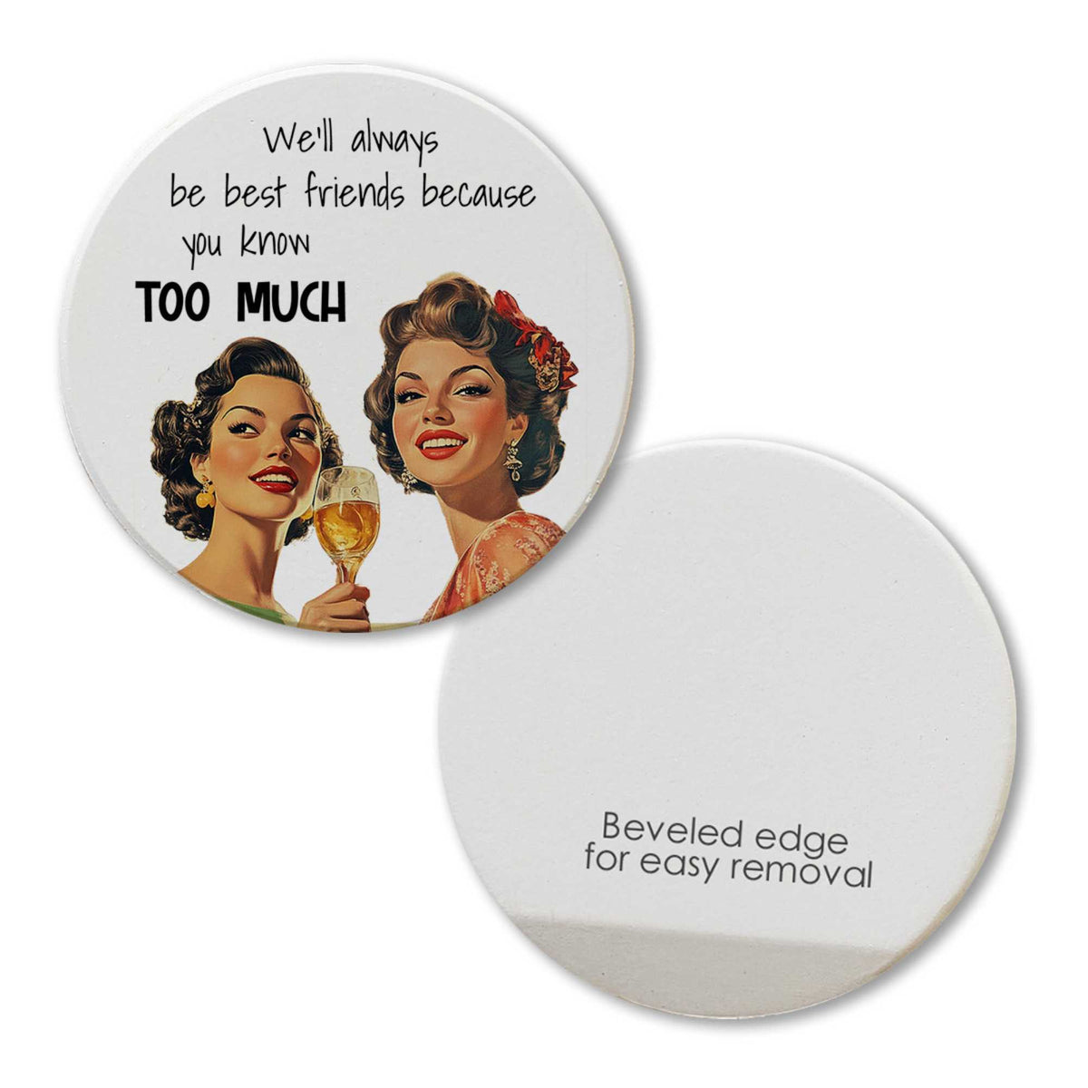 Tipsy Coasters We'll Always Be Best Friends - - SBKGifts.com