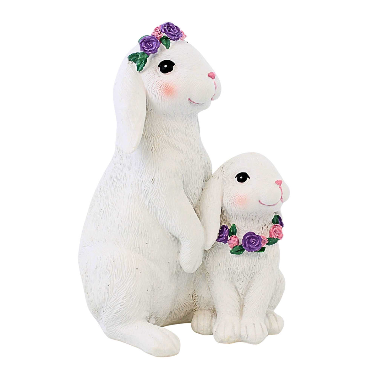 65904 Bunnies With Flowers Figurine 18047