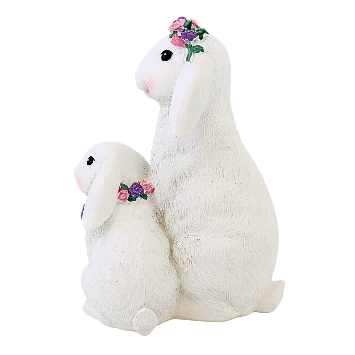 Roman Bunnies With Flowers Figurine - - SBKGifts.com