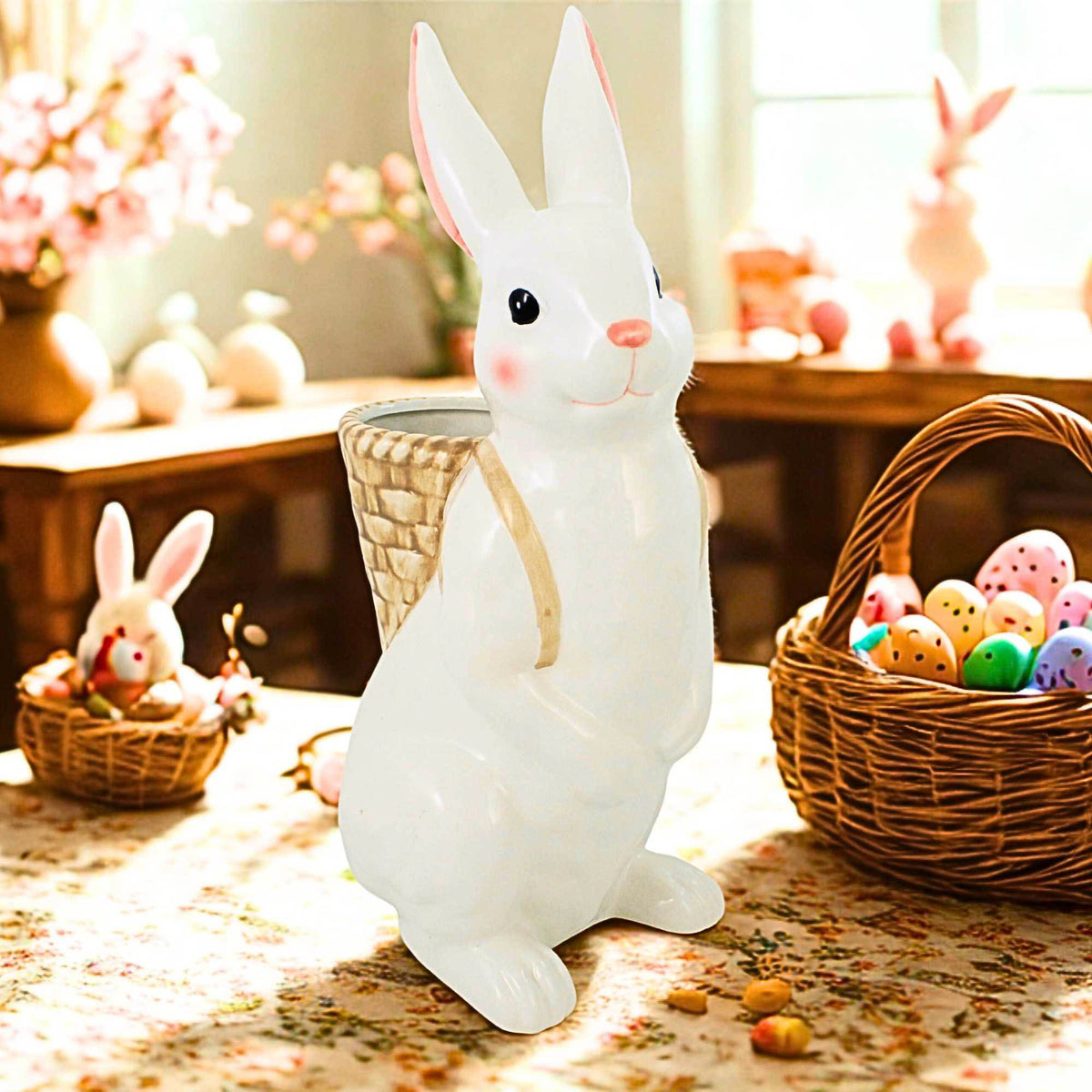 Roman Bunny Backpack Planter - - SBKGifts.com