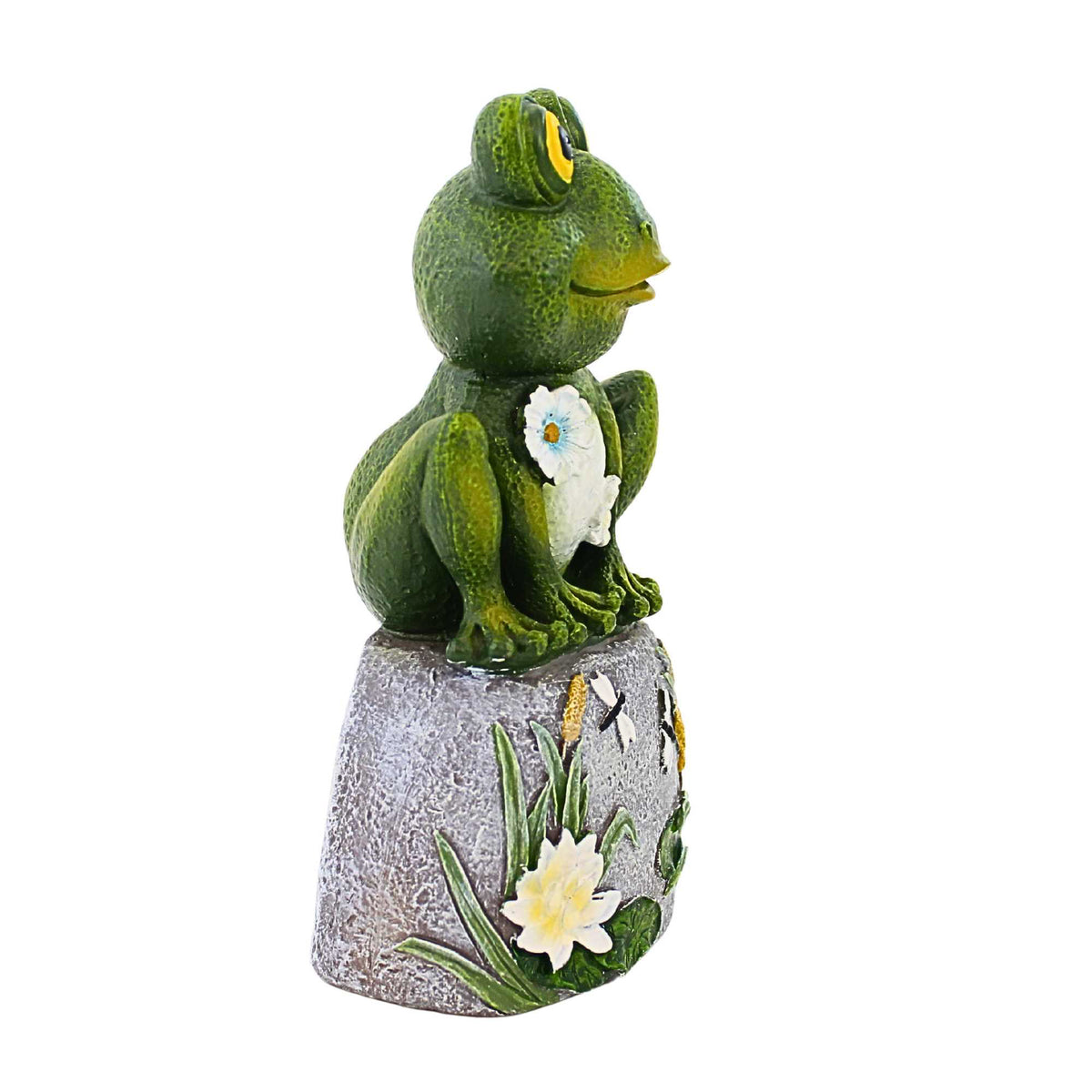 Roman Frog On Stone Figurine - - SBKGifts.com