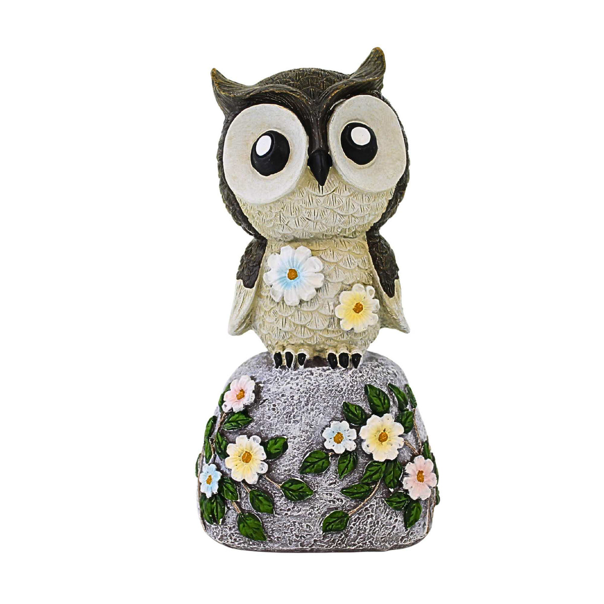65909 Owl On Stone Figurine 15485