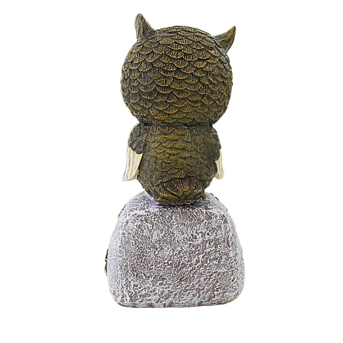 Roman Owl On Stone Figurine - - SBKGifts.com
