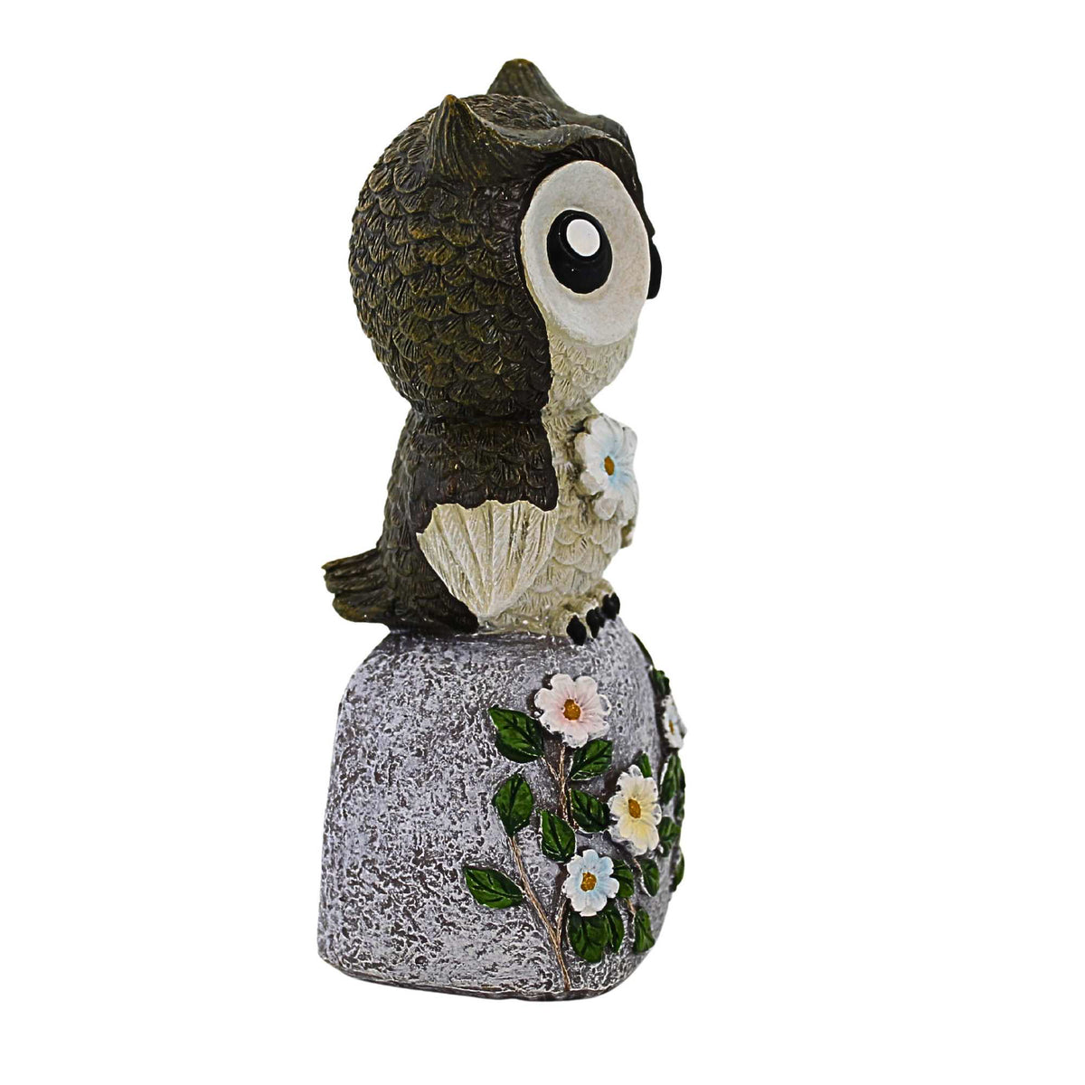 Roman Owl On Stone Figurine - - SBKGifts.com