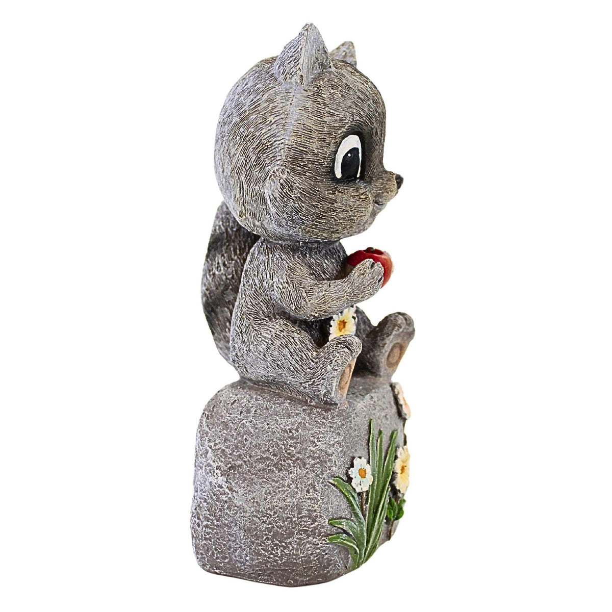 Roman Raccoon On Stone Figurine - - SBKGifts.com