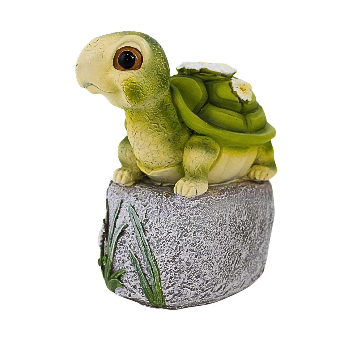 Roman Turtle On Stone Figurine - - SBKGifts.com