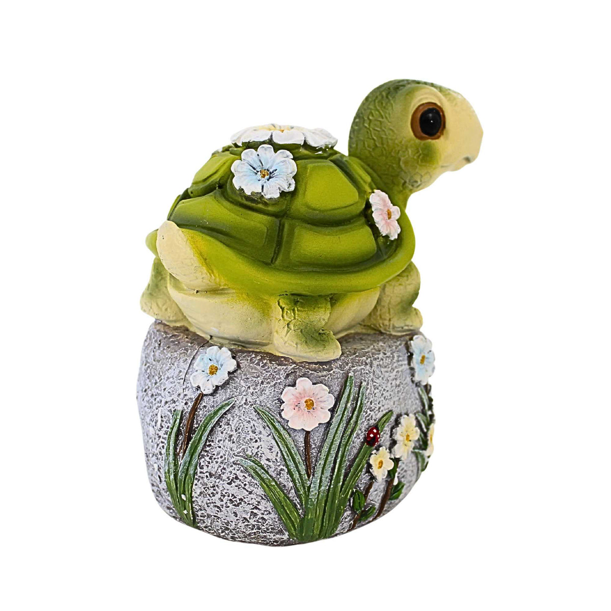 Roman Turtle On Stone Figurine - - SBKGifts.com