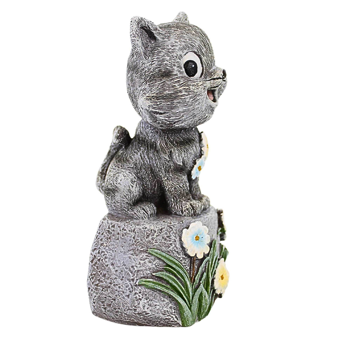 Roman Cat On Stone Figurine - - SBKGifts.com