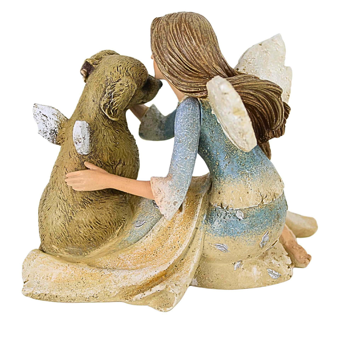 Roman Angel With Dog Figurine - - SBKGifts.com