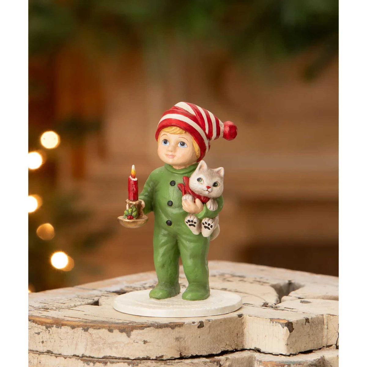 Bethany Lowe Noah With Cat - - SBKGifts.com