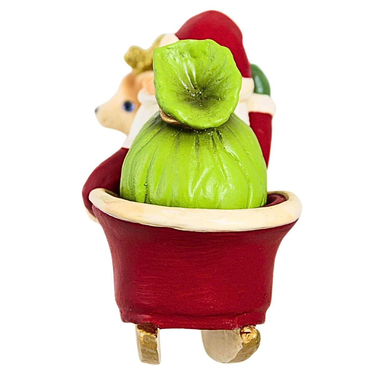 Bethany Lowe Rocking Santa In Sleigh - - SBKGifts.com