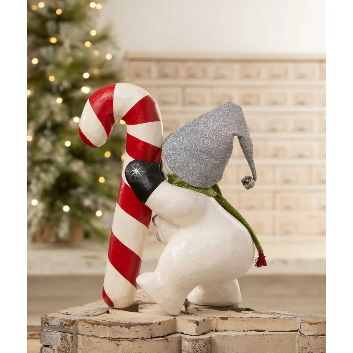Bethany Lowe Candy Cane Snowman - - SBKGifts.com