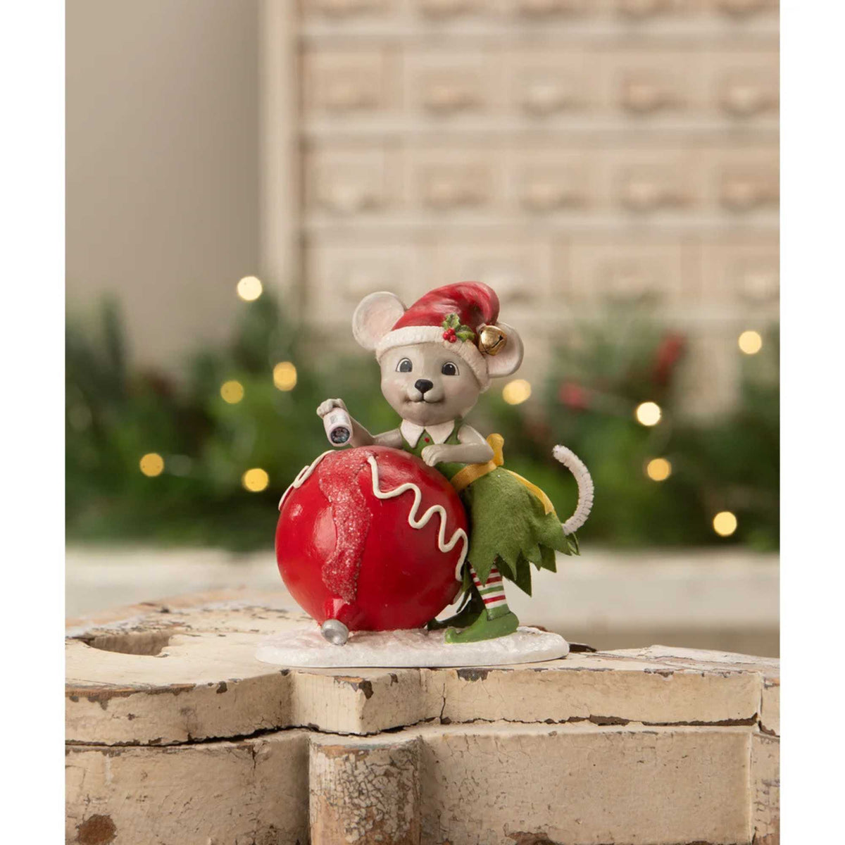 Bethany Lowe Christmas Mouse Gidget - - SBKGifts.com